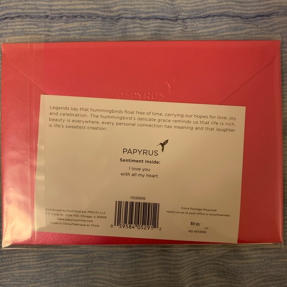 ⚡️5/$30⚡️Papyrus gem flower for aunt, MD card - Picture 6 of 7